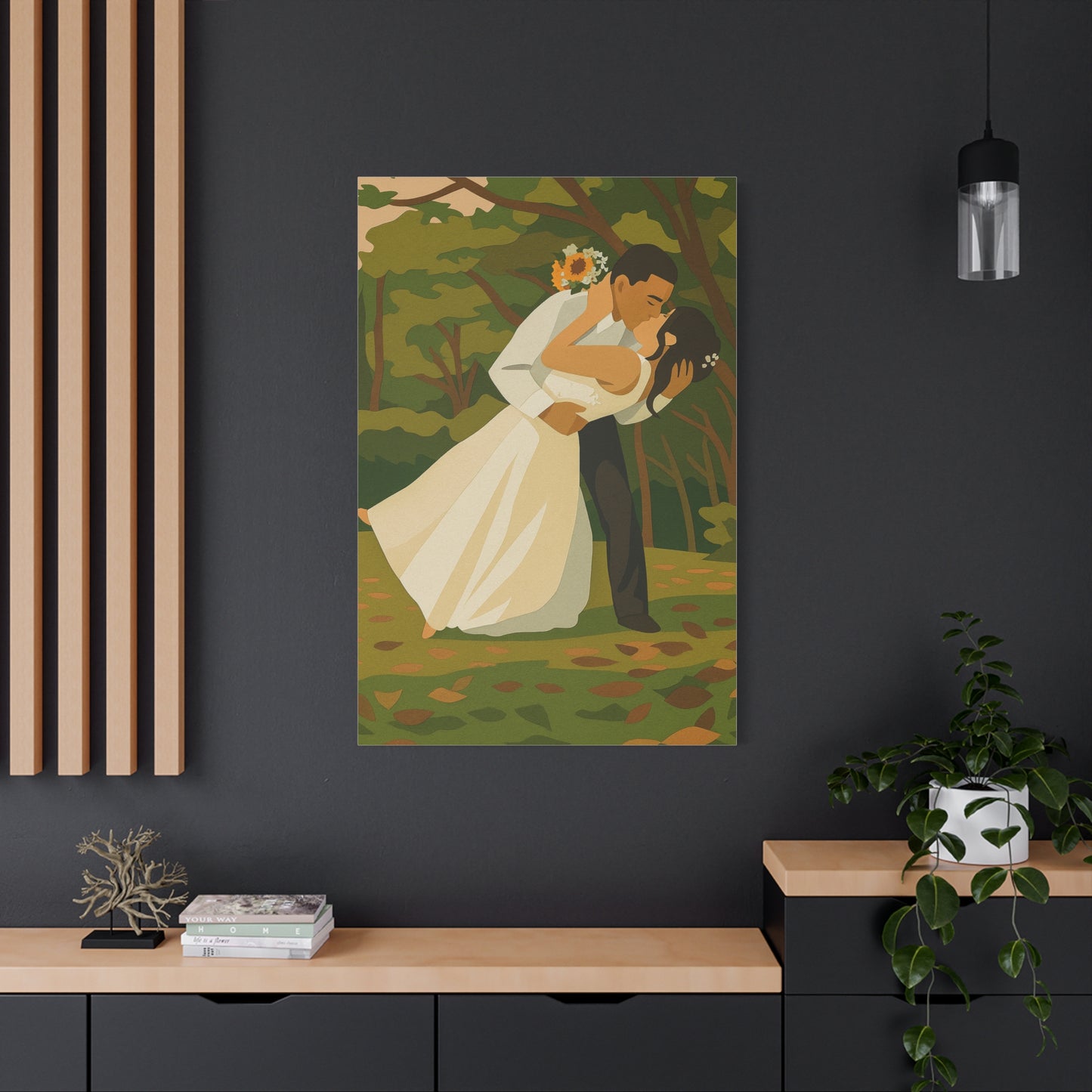 Canvas Paper Collage Style