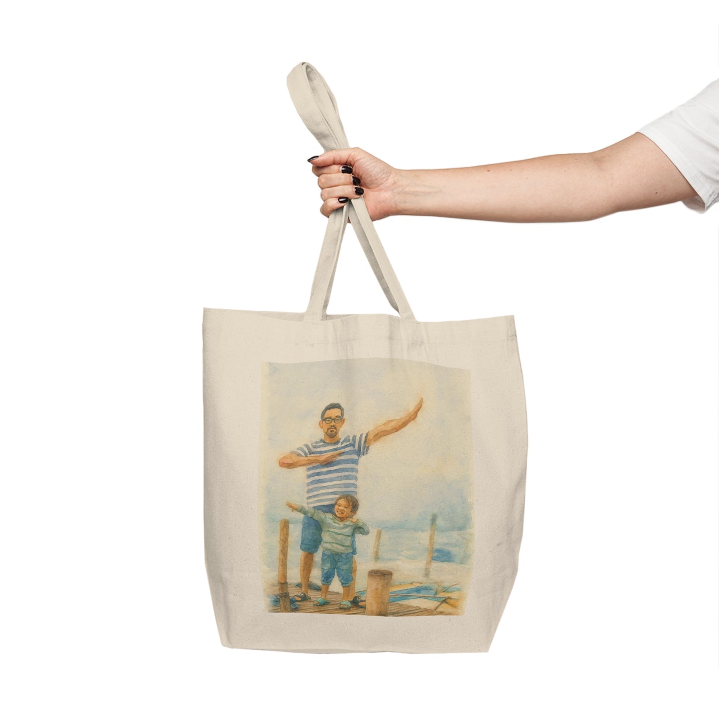 Shopping Tote Watercolor Painting