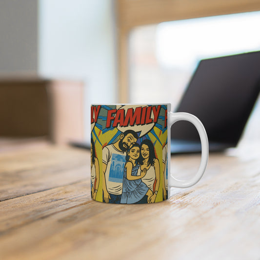Ceramic Cup Pop Art Style