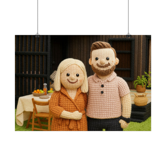 Poster Knitted Toy Style