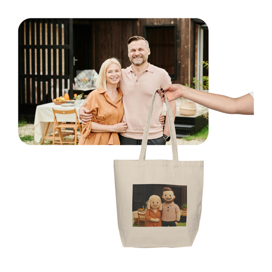 Shopping Tote Knitted Toy Style