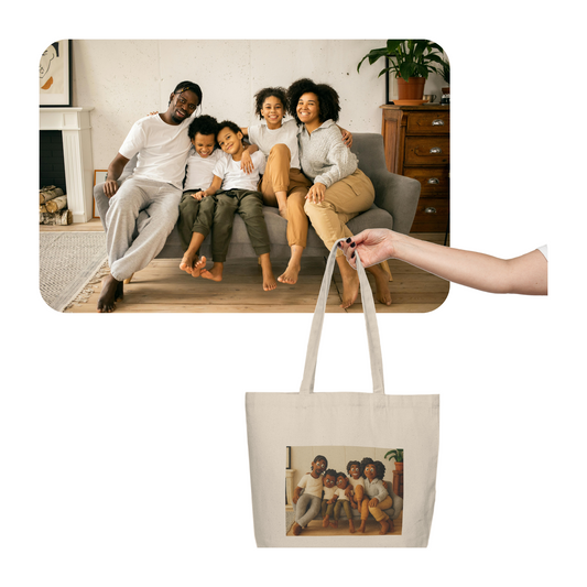 Shopping Tote Claymation Style
