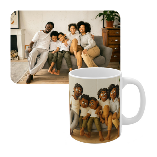 Ceramic Cup Claymation Style