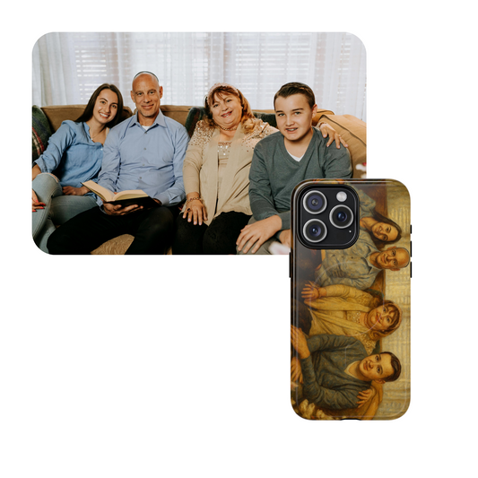 Phone Case Oil on Canvas