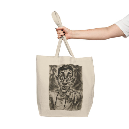 Shopping Tote Caricature Style